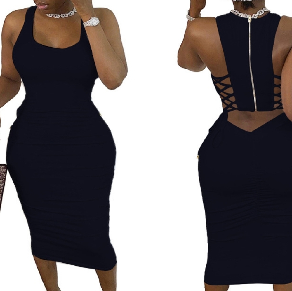Lace Back Dress
